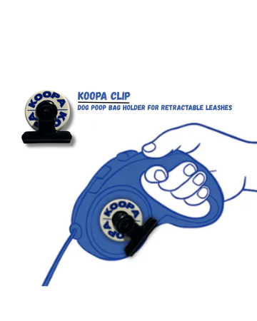 Koopa Clip – Premium Poop Bag Holder for Retractable Leash